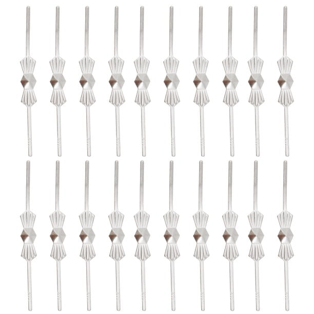 WORGEOUS 200pcs Conectores de araña de metal sujeción Bowtie Pin Cristales Piezas de cuentas