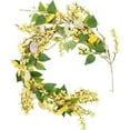 thumbnail image 5 of Generic Garland for Mantle Spring Floral, Ongmies Garland for Mantle Spring Floral Garland with Colorful Greenery Leaves for Home Holiday Decor Indoor Outdoor, 1 Decorative Wall Hanging Rattan, 5 of 7