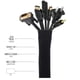 thumbnail image 2 of Paquete de 3 fundas para gestión de cables, sistema organizador de cables con cremallera para TV, ordenador, oficina, entretenimiento en el hogar, 2 of 5