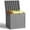 Grey, variant on VICESIM 100 Gallon Waterproof Resin Deck Box Lockable Heavy Duty Outdoor Storage Container For Patio Cushion Garden Tools Pool Accessories