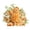 Orange, variant on Flowers Artificial Silk Hydrangea Bouquets Faux Floral Arrangements Picks Fake Spring Flowers for Cemetery Grave Vase Wedding Home Decor Indoor Outdoor, 1Pc, Available in Multicolor(Purple,12x6")