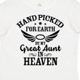 thumbnail image 4 of Inktastic Handpicked for Earth by My Great Aunt in Heaven Boys or Girls Toddler T-Shirt, 4 of 5