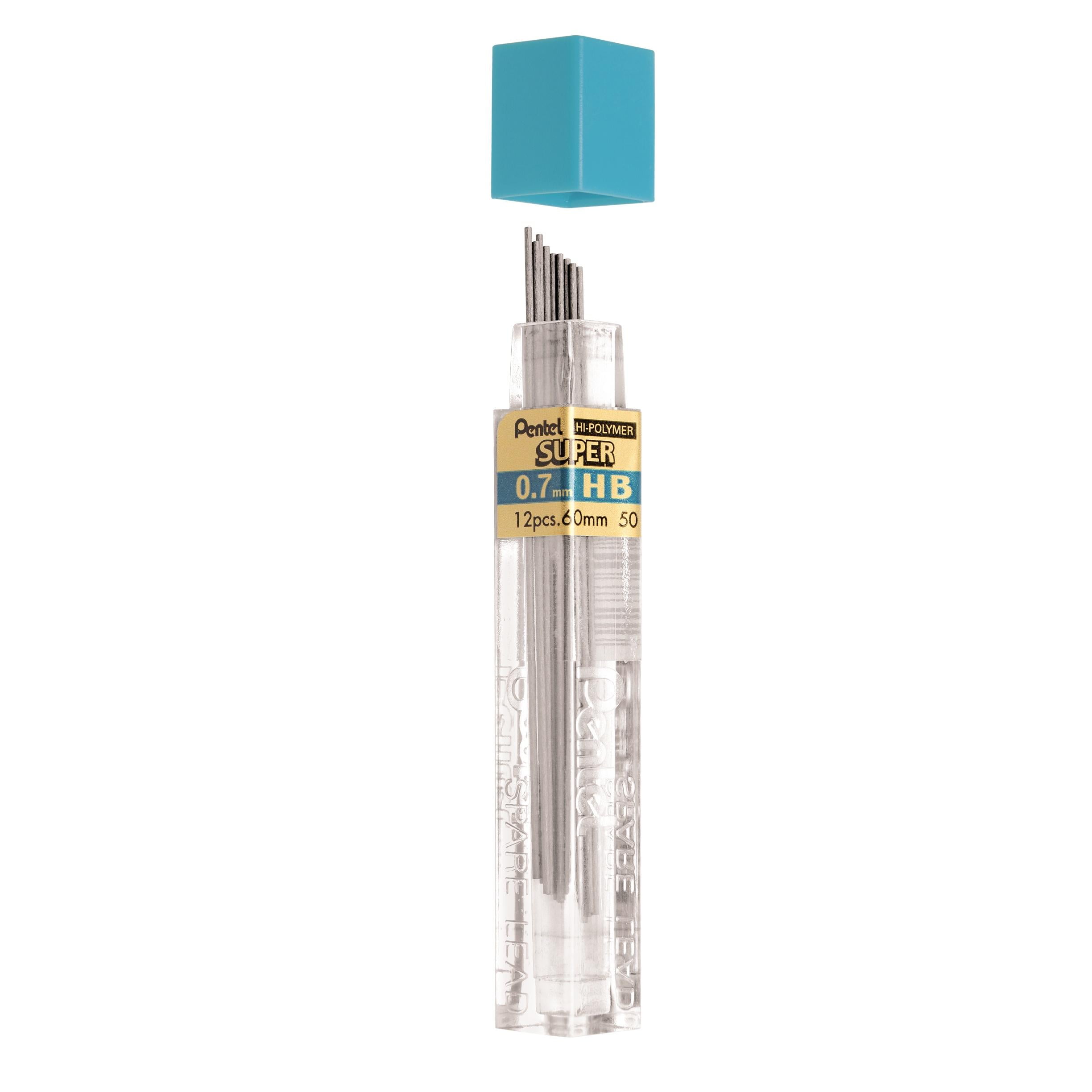 Pentel P207 Automatic Mechanical Pencils - HB Lead - With Refills - Pack of 6 in Pillow Packaging