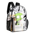 thumbnail image 3 of Invader Zim Clear Backpack Transparent Bag 17 Inch Large Capacity Laptop Daypack Clear Through Backpack Travel Bag For School Daily Office Holiday, 3 of 8