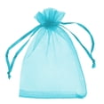 thumbnail image 4 of Bolsas de regalo de organza Boshen, 13 x 18 cm, 200 unidades, azul turquesa, 4 of 9