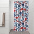 thumbnail image 2 of Pioneer Flower Floral Print Pattern Shower Curtain 36"x72" ,Bathroom Decorative Shower Curtains Set with 12 Hooks,Modern Waterproof Washable Shower Curtain, 2 of 6