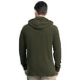 thumbnail image 3 of Wrangler Workwear Men's Texture Fleece Pullover Henley Hoodie, Size S-3XL, 3 of 11