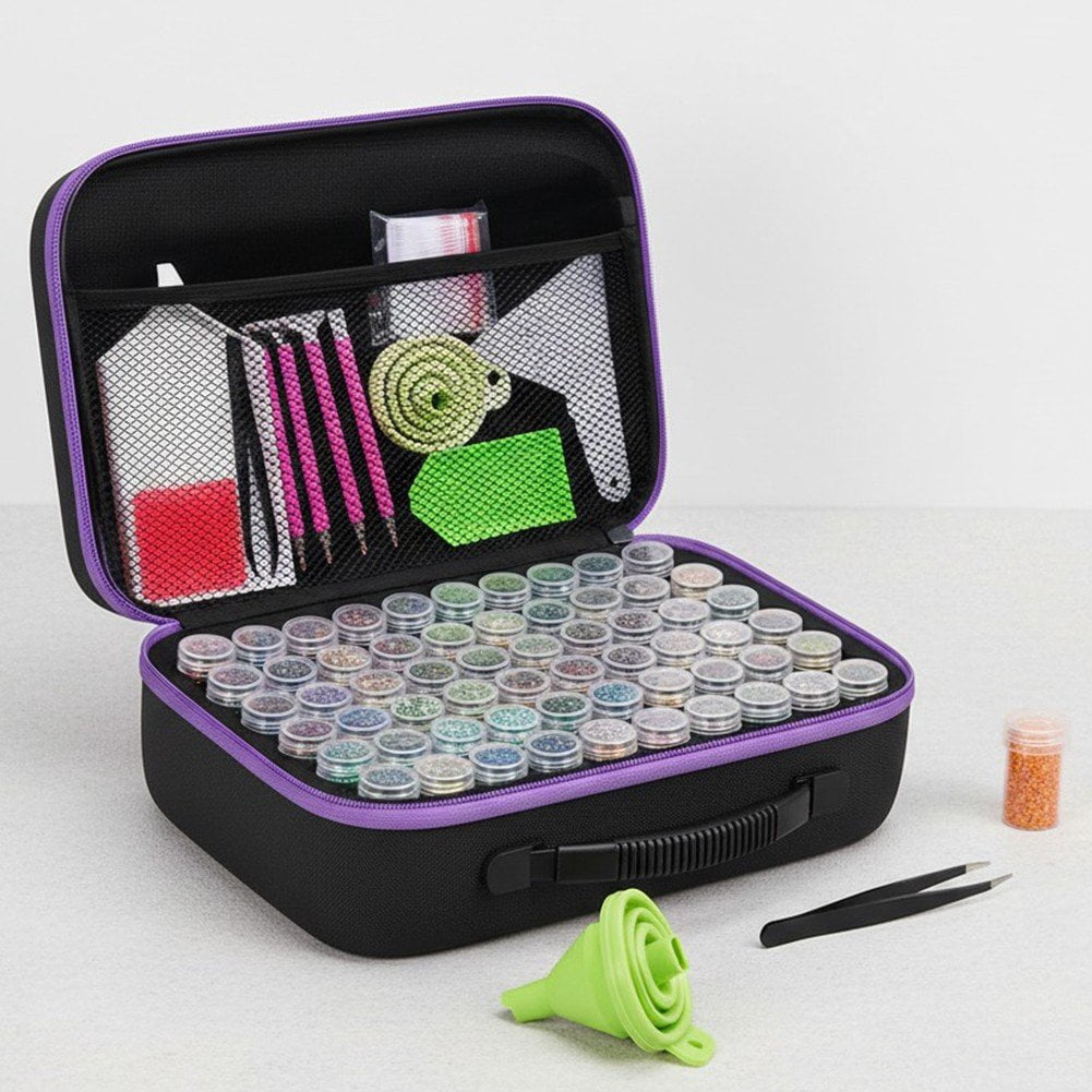 Hzzsbu EVA Diamond Art Storage Container with Tools 33x23cm