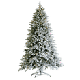 thumbnail image 2 of 7.2FT White Christmas Tree, Christmas Decor Snow Flocked Artificial Christmas Tree Holiday Decoration Indoor Outdoor, 2 of 10