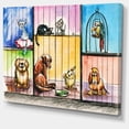 thumbnail image 2 of Tristes Animaux dans la Livre - Impression sur Toile Abstraite, 2 of 3