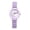 Purple, variant on Avaner Men's Women's Elastic Strap Watches: Candy-colored Easy-to-read Large Numerals Stainless Steel Strap Sunburst Dial Analog Quartz Watch