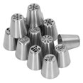 thumbnail image 4 of Christmas Flower Frosting Tips Nozzles, Christmas Elements Pattern 13pcs Cake Decorating Tips DIY Making Stainless Steel  For Cake Decoration, 4 of 8