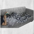 thumbnail image 6 of Nautical Soft Flannel Fleece Throw Blanket, Kraken Octopus Tentacles Ship Sail Old Boat in Ocean Waves, Cozy Plush for Indoor and Outdoor Use, 70" x 90", Indigo Purpleblue, by Ambesonne, 6 of 6