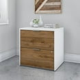 thumbnail image 7 of Bush Business Furniture 2-Drawer Lateral File Cabinet Letter/Legal Fresh Walnut/White 29.72, 7 of 7