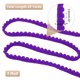 thumbnail image 2 of Cinta de Pom Pom de 25 Yardas, 0.5" de Ancho, Borde de Borlas de Pom Pom Púrpura Oscuro para Manualidades de DIY, Cortinas, Ropa, Decoración del Hogar, 2 of 7