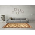 thumbnail image 3 of Ahgly Company Indoor Rectangle Abstract Brown Modern Area Rugs, 2' x 4', 3 of 4
