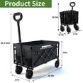 thumbnail image 2 of Carrito plegable HOOPLE Wagon plegable para trabajos pesados de 100 kg, 2 of 9
