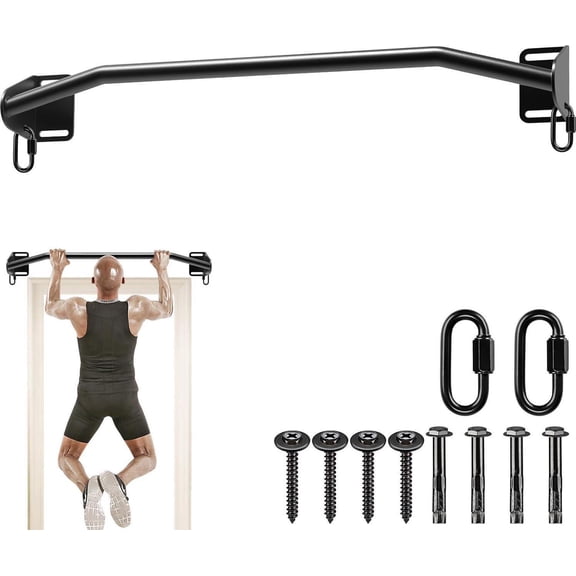 Kipika 36 Heavy Duty Wall Mounted Doorway Pull Up Bar, Multifunctional Chin Up