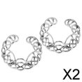 thumbnail image 1 of Clips Ajustables Florales Yinane de Cristal Acero Inoxidable 2 piezas, 1 of 8