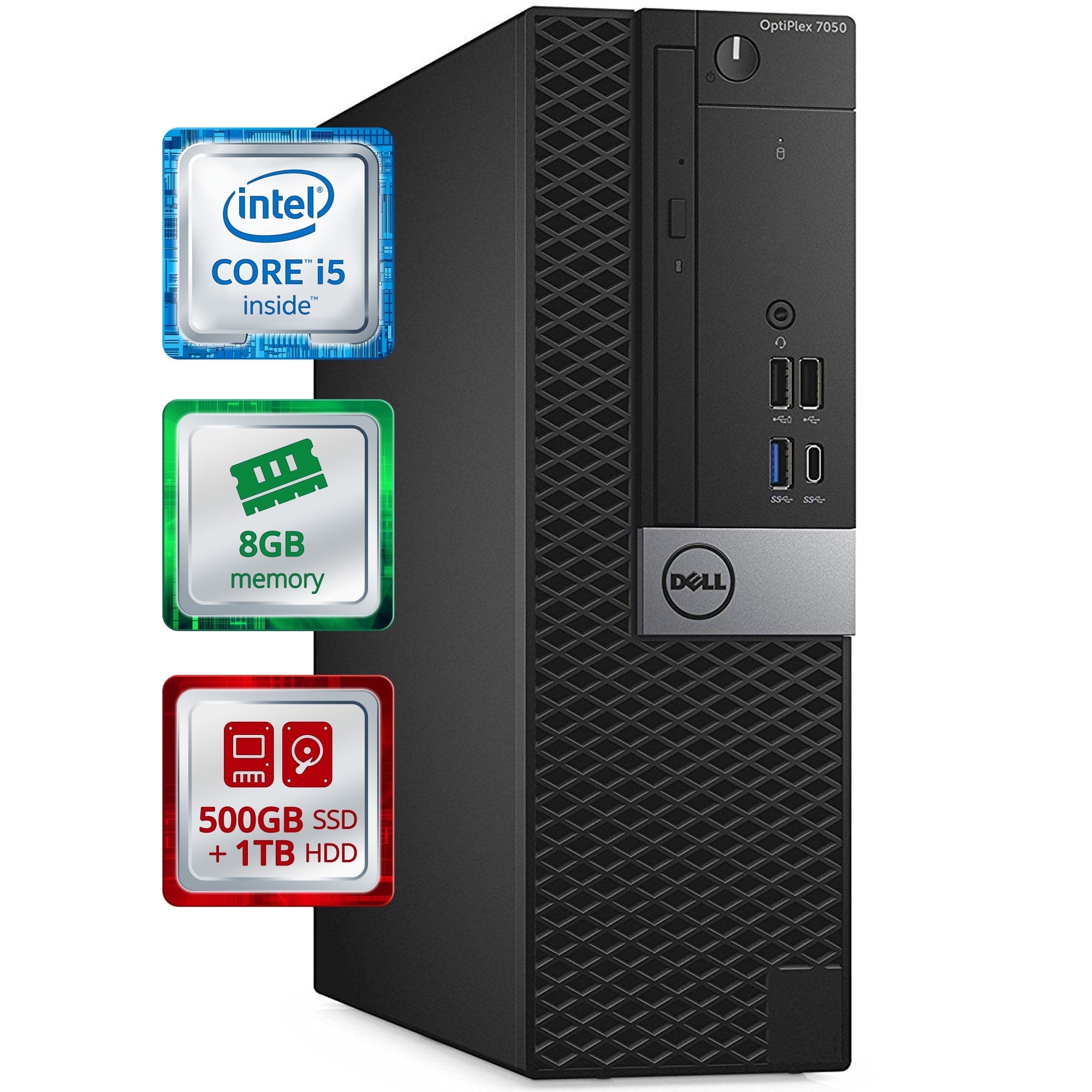 Restored Dell OptiPlex 7050 Small Desktop Computer (SFF
