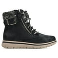 thumbnail image 3 of Cliffs by White Mountain Hearten Women's Hiker Ankle Boots Color: Black Fabric Size: 9, 3 of 7