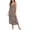 Brown Leopard Print, variant on Ekouaer Women's Sleeveless Nightgown Sleeveless Sleepshirt Casual Maxi Loungewear