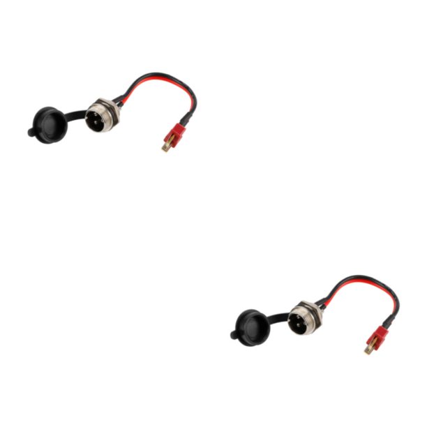 Kenally Toma de carga para patinete eléctrico, alta conductividad, 10 pulgadas, a prueba de polvo, portátil, accesorios de toma de corriente Se muestra como imagen 2piezas