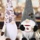thumbnail image 4 of Monstrate Muñeca sin rostro de Rudolf, decoración elegante, con exquisita mano de obra artística, muñeca de pie de poliéster Decoración del hogar estilo de sombrero gris, 4 of 6