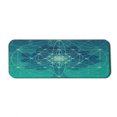 thumbnail image 1 of Geometry Computer Mouse Pad, Digital Futuristic Tree of Life Space Plains Pattern, Rectangle Non-Slip Rubber Mousepad Large, 31" x 12" Gaming Size, Petrol Blue Green, by Ambesonne, 1 of 2
