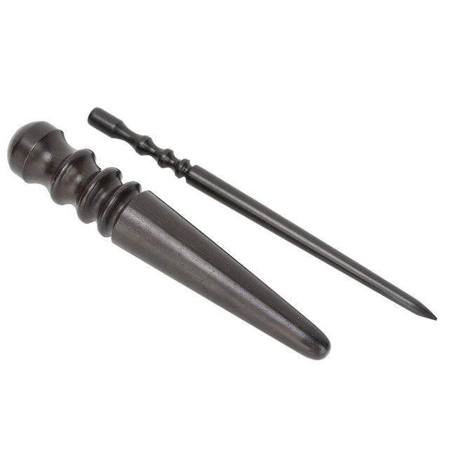 Wchiuoe Leather Slicker, Edge Burnisher,2pcs Leather Wood Edge Slicker Multi-Size Burnisher Leather Craft DIY Handworking Tool