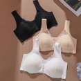 thumbnail image 1 of Non-Wired Bra with Front Closure, Sports Bra with Front Opening Lace Comfortable Everyday Bra for Yoga and Sports Sleep Bra Push Up Shape, 1 of 5