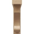 thumbnail image 2 of 4"W x 16"D x 16"H Thin Alma Rough Cedar Woodgrain TimberThane Corbel, Primed Tan, 2 of 6