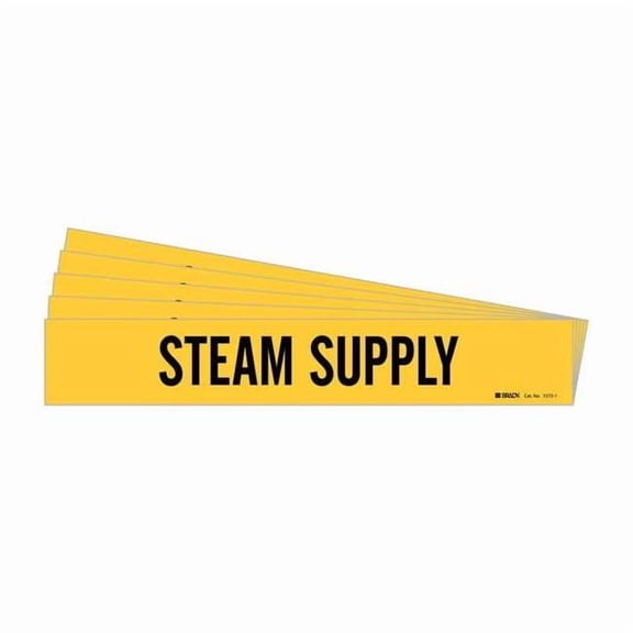 Brady Pipe Marker,Steam Supply,PK5, 7272-1-PK 7272-1-PK