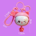 thumbnail image 3 of Cartoon rotating keychain cute face changing cat keychain cute bag pendant, 3 of 9