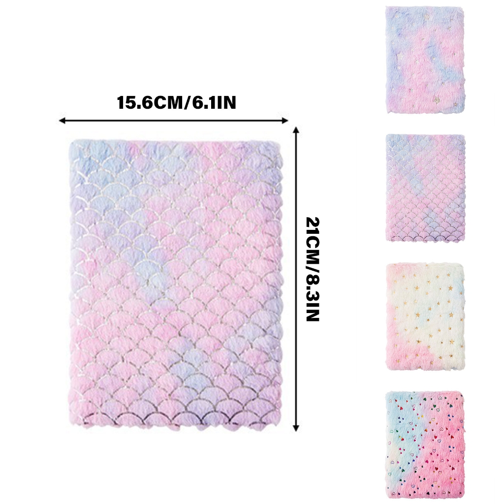 2 Pieces Journal Notebook Travel Notepad Plush Notebook A 4 Stationery Notebook