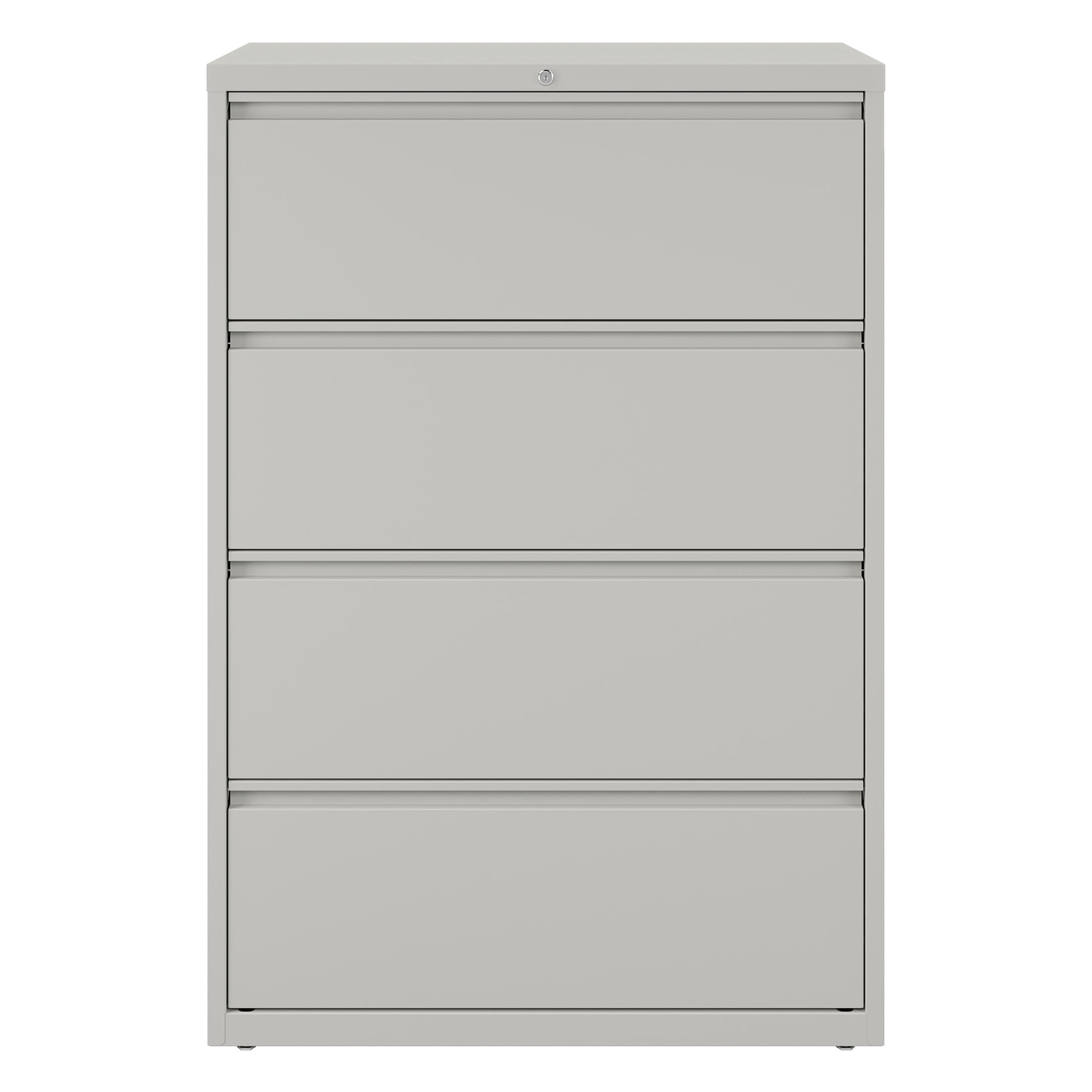 Hirsh 36 Inch Wide 4 Drawer Metal Lateral File Cabinet for Home and Office, Holds Letter, Legal and A4 Hanging Folders, Gray
