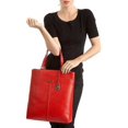 thumbnail image 3 of Cole Haan Village Marcy Tech Tote Tote Tango Red Leather Handbag Bag New, 3 of 3