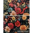 thumbnail image 6 of Watercolor Flowers Kitchen Valances for Windows Farmhouse Linen Window Valance Curtain for Living Room Window Treatment Spring Garden Retro Pastoral Valance Rod Pocket Topper Drape, 60 x 18 Inch, 6 of 6