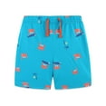 thumbnail image 5 of HILEELANG Toddler Boy Summer Short Clothes Sets Outfits Easter Cotton Orange Crab Shirts Shorts Playwear 2T, 5 of 5