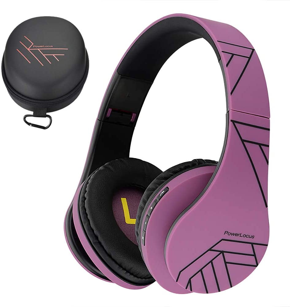 PowerLocus Bluetooth OverEar Headphones, Wireless Stereo Foldable