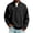 27#Black, variant on Waffle Knit 1/4 Zip Pullover for Men Long Sleeve Mens Casual Mock Neck Sweater Loose Raglan Sleeve Lightweight Textured Top for Everyday Outdoor Activity