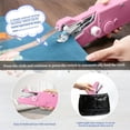 thumbnail image 4 of CHOK Mini Portable Sewing Machine  Hand Cordless Sewing Tool Handheld Sewing Machine  Essentials for Home Quick Repairing and Stitch Handicrafts (Black), 4 of 7
