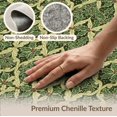 thumbnail image 6 of ODIKA 6'x9' Washable Area Rug Green Leaves Interlocking With Festive Holly Scroll Trim Christmas Flowing for Queen Size Bedroom, Under Bed, Master Suite, Easy Care, Non-Shedding, 6 of 7