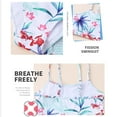 thumbnail image 7 of URMAGIC Child Big Girls 3PCS Hawaii Floral Swimsuits Flounce Crop Bikini Set with Cover Up Beach Skirt, 7 of 7