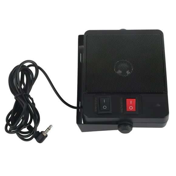 ZOUSSIQI Car Radio Speaker Stable Clear Sound External Communications Speaker with Base for Yaesu for Kenwood for ICOM EL225#01795