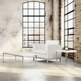 thumbnail image 3 of Pemberly Row End Table with Chrome Legs and White laminated wood top, 3 of 8