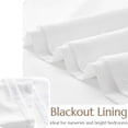 thumbnail image 3 of Curtainking Linen Curtains 63 Inch Length for Living Room Farmhouse Rod Pocket Back Tab Light Filtering Window Drapes with Lined for Bedroom White 2 Panels, 3 of 10