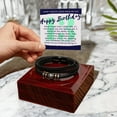 thumbnail image 7 of Lucky 13 Birthday Gift For Teen Boy Braided Vegan Leather Men Bracelet, 7 of 7