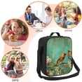thumbnail image 5 of Xecao Retro Birds Print Lunch Bag - Durable, Double-Insulated Lunch Bag, Holds Lunch Box, Water Bottle, & Snacks,Leakproof Cooler Tote Bag, 5 of 7