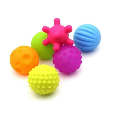 Nrmrqz 6PC The Tactile Senses Toys Development Baby Hand Toy Training Soft